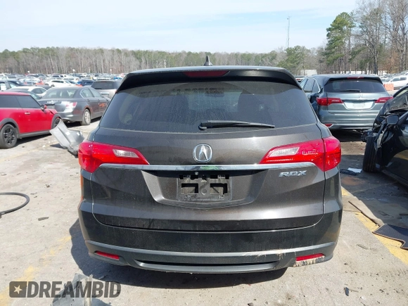 2015 Acura RDX Tech Pkg with VIN 5J8TB3H50FL010903, listed as a IAAI auction lot 41683317 with 1 mi miles. Bid and sale history available at carsss.com. Image 16.