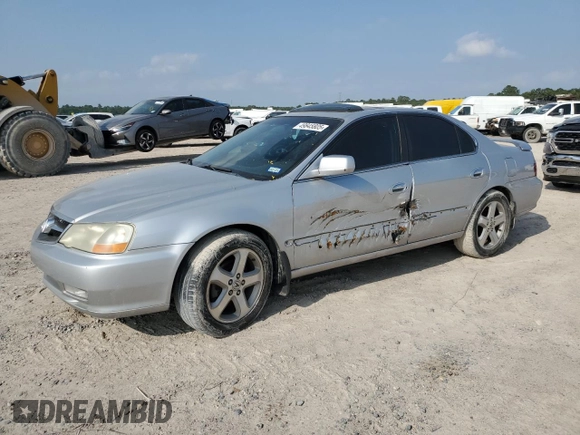 2003 Acura TL Type S with VIN 19UUA56843A011222, listed as a Copart auction lot 49845805 with 205,221 mi miles and Salvage Title. Bid and sale history available at carsss.com. Image 1.