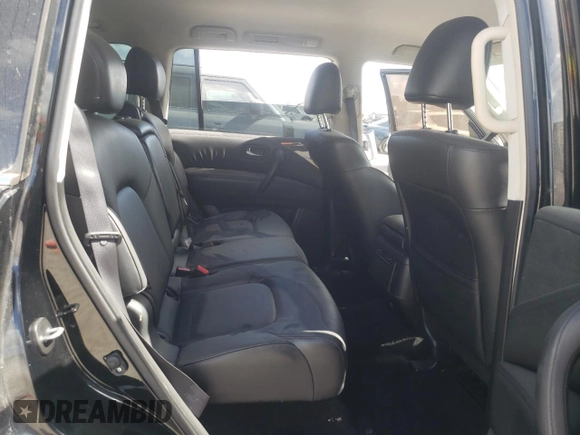 2021 Nissan Armada SV with VIN JN8AY2ACXM9146249, listed as a Copart auction lot 76587094 with 53,812 mi miles and Salvage Title. Bid and sale history available at carsss.com. Image 12.