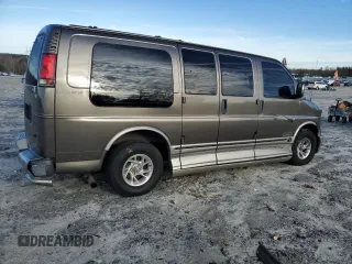 2002 GMC Savana with VIN 1GDFG15R821213080, listed as a Copart auction lot 83454614 with 217,494 mi miles and Salvage Title. Bid and sale history available at carsss.com. Image 3.