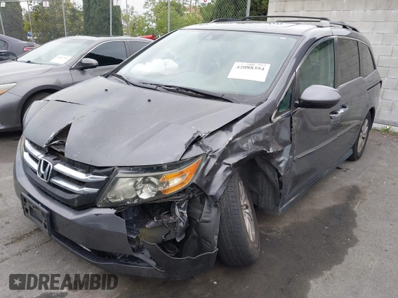 2017 Honda Odyssey EX-L with VIN 5FNRL5H66HB010100, listed as a IAAI auction lot 42088394 with Not Provided miles and . Bid and sale history available at DreamBid. Image 6.