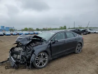 2019 Ford Fusion Titanium with VIN 3FA6P0K98KR181519, listed as a Copart auction lot 55216525 with Not provided miles and Salvage title. Bid and sale history available at DreamBid. Image 1.