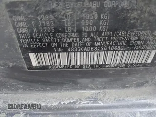 2019 Subaru Impreza Premium z VIN 4S3GKAD68K3618682, wystawiony jako IAAI lot #41716804 z przebiegiem 101 063 mil mil oraz . Historia ofert i sprzedaży dostępna na DreamBid. Obrazek 9.