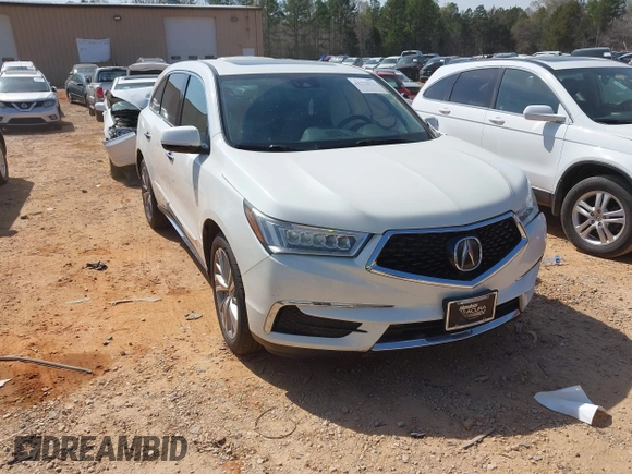 2017 Acura MDX Technology with VIN 5FRYD3H55HB014173, listed as a IAAI auction lot 41772571 with 126,401 mi miles and . Bid and sale history available at carsss.com. Image 1.