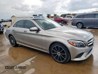 2020 Mercedes-Benz C 300 with VIN 55SWF8DB6LU327820, listed as a Copart auction lot 56464755 with 67,442 mi miles and Salvage title. Bid and sale history available at DreamBid. Image 4.