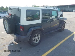 2017 Jeep Wrangler Unlimited Sahara with VIN 1C4HJWEG3HL648158, listed as a IAAI auction lot 42416132 with 95,954 mi miles and . Bid and sale history available at DreamBid. Image 4.