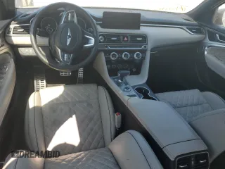 2023 Genesis G70 3.3T with VIN KMTG54TEXPU113229, listed as a Copart auction lot 75482654 with 0 mi miles and Non Repairable. Bid and sale history available at carsss.com. Image 8.
