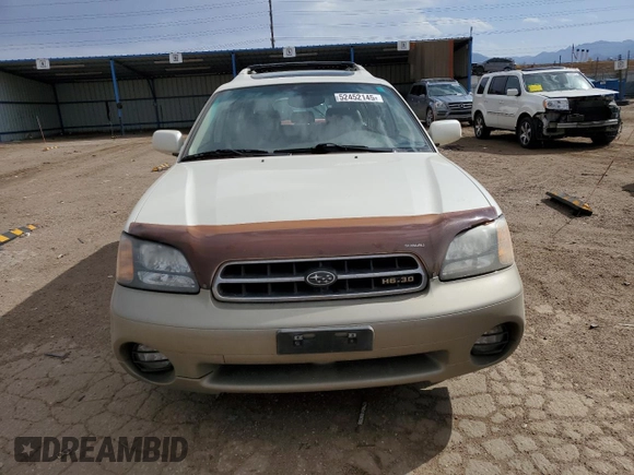 2002 Subaru Legacy Outback L.L. Bean with VIN 4S3BH806827647129, listed as a Copart auction lot 52452145 with 84,846 mi miles and Salvage title. Bid and sale history available at DreamBid. Image 5.
