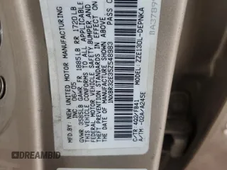2005 Toyota Corolla CE with VIN 1NXBR32E35Z548983, listed as a Copart auction lot 55888725 with Not Provided miles and Clean Title. Bid and sale history available at DreamBid. Image 12.
