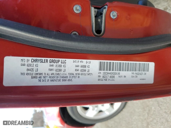 2010 Dodge Caliber SXT with VIN 1B3CB4HA2AD630108, listed as a Copart auction lot 48923155 with 111,163 mi miles and Salvage Title. Bid and sale history available at carsss.com. Image 16.