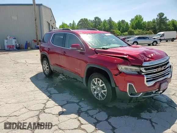 2022 GMC Acadia SLT with VIN 1GKKNML49NZ125361, listed as a Copart auction lot 57351185 with 36,140 mi miles and Salvage title. Bid and sale history available at DreamBid. Image 14.