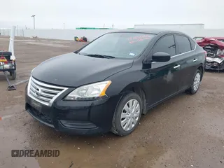 2014 Nissan Sentra S with VIN 1N4AB7AP8EN855757, listed as a IAAI auction lot 41715069 with 135,274 mi miles. Bid and sale history available at carsss.com. Image 2.