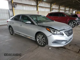 2017 Hyundai Sonata Sport with VIN 5NPE34AF4HH553952, listed as a Copart auction lot 50215765 with 97,688 mi miles and Salvage Title. Bid and sale history available at DreamBid. Image 4.