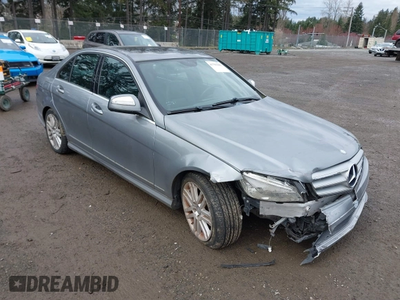 2009 Mercedes-Benz C-Class 3.0L Sport with VIN WDDGF54X19R079114, listed as a IAAI auction lot 41793301 with Not Provided miles. Bid and sale history available at carsss.com. Image 1.