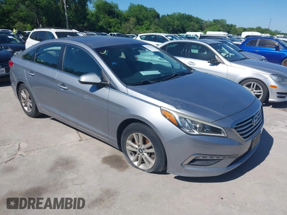 2015 Hyundai Sonata 2.4L SE with VIN 5NPE24AF4FH209912, listed as a IAAI auction lot 42079999 with 110,842 mi miles. Bid and sale history available at carsss.com. Image 1.