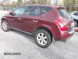 2007 Nissan Murano SL with VIN JN8AZ08W57W628246, listed as a IAAI auction lot 42036950 with 165,561 mi miles and . Bid and sale history available at carsss.com. Image 3.