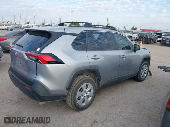 2020 Toyota RAV4 LE with VIN JTMH1RFV4LD044166, listed as a IAAI auction lot 40566121 with 55,856 mi miles. Bid and sale history available at carsss.com. Image 4.