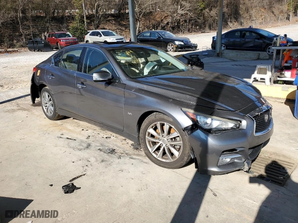 2016 Infiniti Q50 3.0t Premium with VIN JN1EV7AP5GM302921, listed as a Copart auction lot 86820974 with 0 mi miles and Salvage Title. Bid and sale history available at carsss.com. Image 4.
