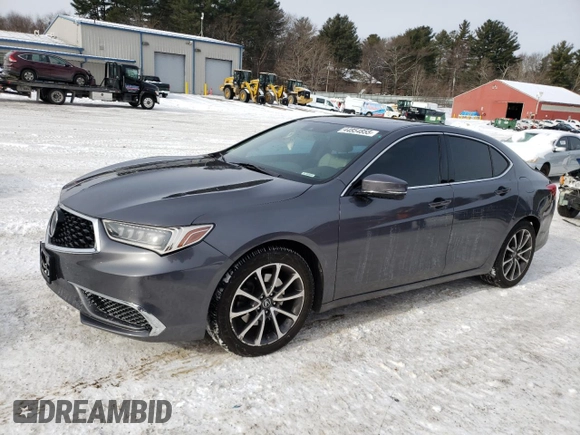 2020 Acura TLX with VIN 19UUB2F33LA001930, listed as a Copart auction lot 44854855 with 55,429 mi miles and Salvage Title. Bid and sale history available at carsss.com. Image 1.