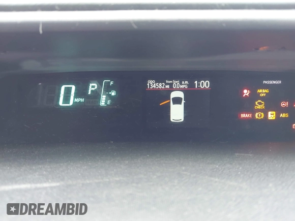 2013 Toyota Prius One with VIN JTDKDTB32D1542013, listed as a IAAI auction lot 41902051 with 134,582 mi miles and . Bid and sale history available at DreamBid. Image 7.