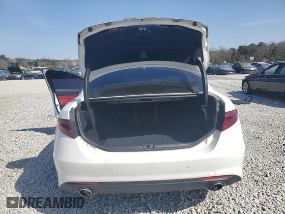 2019 Alfa Romeo Giulia Sport with VIN ZARFAMAN5K7599504, listed as a Copart auction lot 48114655 with 87,155 mi miles and Salvage title. Bid and sale history available at DreamBid. Image 6.