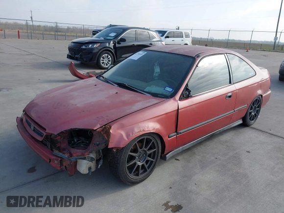 1996 Honda Civic DX with VIN 1HGEJ6125TL056431, listed as a IAAI auction lot 41770145 with 210,240 mi miles. Bid and sale history available at carsss.com. Image 2.