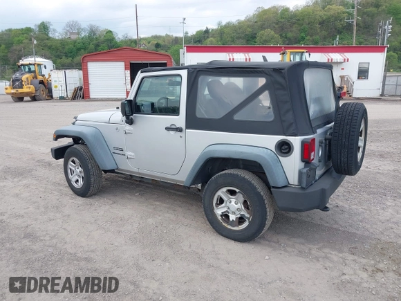 2011 Jeep Wrangler Sport with VIN 1J4AA2D18BL546069, listed as a IAAI auction lot 42139693 with 56,395 mi miles and . Bid and sale history available at carsss.com. Image 3.
