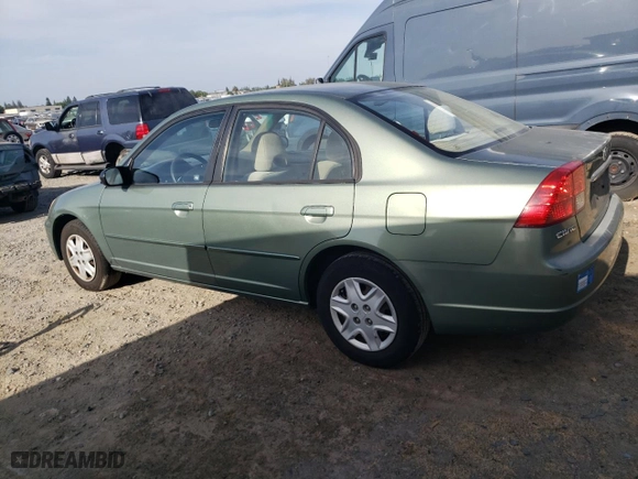 2003 Honda Civic LX with VIN 1HGES16603L037832, listed as a Copart auction lot 58341684 with 167,473 mi miles and Salvage Title. Bid and sale history available at carsss.com. Image 2.