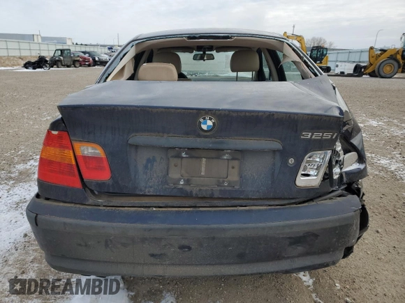2002 BMW 3 Series 325i with VIN WBAEV33452KL65673, listed as a Copart auction lot 84234584 with 222,600 mi miles and Non Repairable. Bid and sale history available at carsss.com. Image 6.
