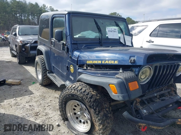 2006 Jeep Wrangler Sport with VIN 1J4FA49S66P732419, listed as a IAAI auction lot 41607851 with 120,099 mi miles. Bid and sale history available at carsss.com. Image 13.