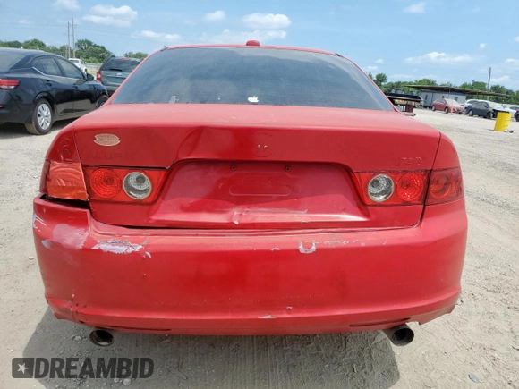 2008 Acura TSX with VIN JH4CL96858C018962, listed as a Copart auction lot 57484835 with 308,351 mi miles and Salvage title. Bid and sale history available at DreamBid. Image 6.
