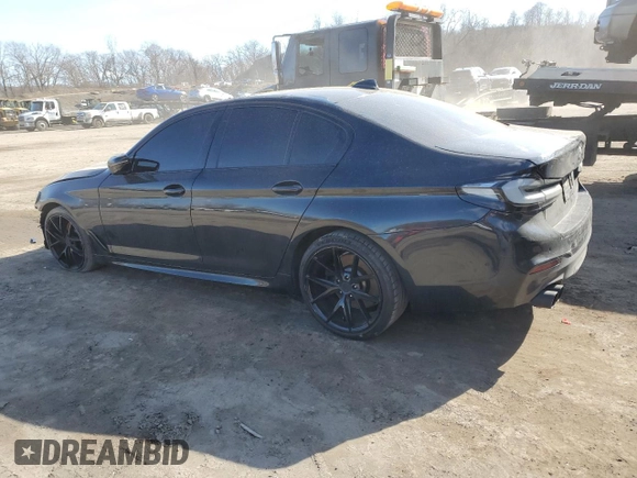 2017 BMW 5 Series 540i with VIN WBAJE5C3XHG916144, listed as a Copart auction lot 47305575 with 72,483 mi miles and Salvage Title. Bid and sale history available at carsss.com. Image 2.