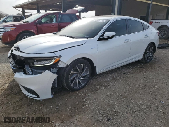 2022 Honda Insight Touring with VIN 19XZE4F92NE007889, listed as a Copart auction lot 48177315 with 25,824 mi miles and Salvage Title. Bid and sale history available at DreamBid. Image 1.