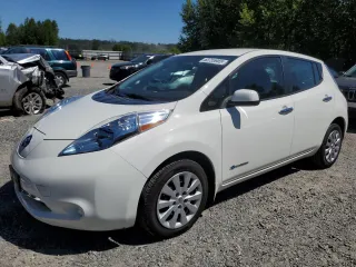 2016 Nissan LEAF S with VIN 1N4AZ0CP2GC311043, listed as a Copart auction lot 63755865 with 47,585 mi miles and Salvage title. Bid and sale history available at DreamBid. Image 1.
