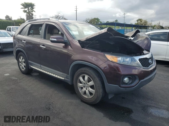 2012 Kia Sorento LX with VIN 5XYKT3A65CG303682, listed as a Copart auction lot 51541035 with 125,886 mi miles and Salvage Title. Bid and sale history available at DreamBid. Image 4.