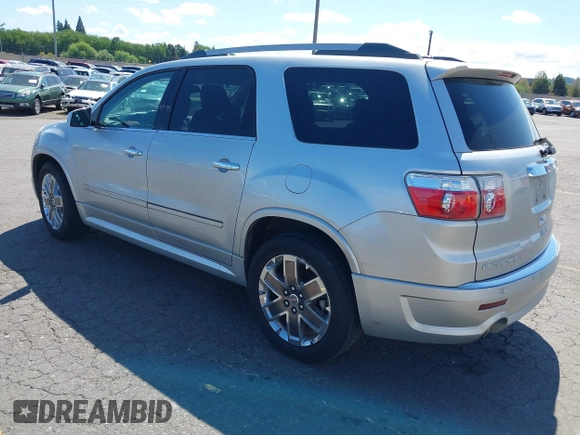 2012 GMC Acadia Denali with VIN 1GKKRTED9CJ204634, listed as a IAAI auction lot 42664484 with 105,118 mi miles and . Bid and sale history available at DreamBid. Image 3.