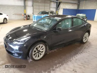 2023 Tesla Model 3 with VIN 5YJ3E1EA5PF451975, listed as a Copart auction lot 52501005 with 93,733 mi miles and Clean Title. Bid and sale history available at carsss.com. Image 1.