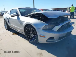 2013 Ford Mustang GT with VIN 1ZVBP8CF5D5232781, listed as a IAAI auction lot 40917812 with 130,447 mi miles. Bid and sale history available at carsss.com. Image 1.