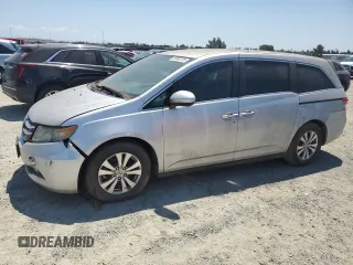 2014 Honda Odyssey EX z VIN 5FNRL5H43EB096847, wystawiony jako Copart lot #59980735 z przebiegiem Nie podano mil oraz Czysty tytuł • Clean title. Historia ofert i sprzedaży dostępna na DreamBid. Obrazek 1.