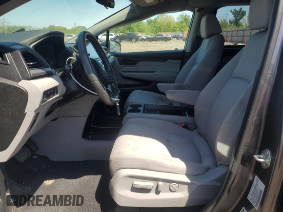 2019 Honda Odyssey EX with VIN 5FNRL6H50KB040732, listed as a Copart auction lot 57309715 with 109,399 mi miles and Salvage title. Bid and sale history available at DreamBid. Image 7.