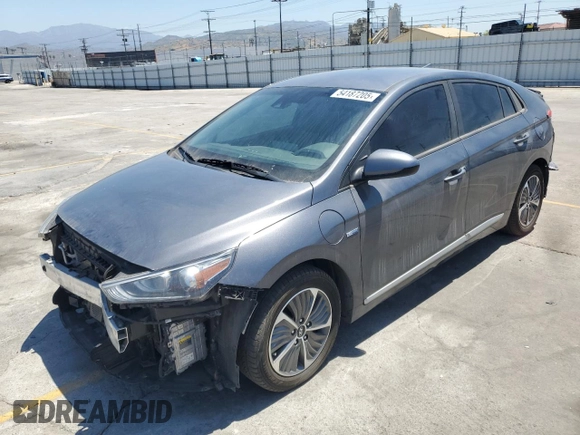 2020 Hyundai Ioniq SE with VIN KMHC65LD4LU207572, listed as a Copart auction lot 54187205 with 136,887 mi miles and Salvage title. Bid and sale history available at DreamBid. Image 1.