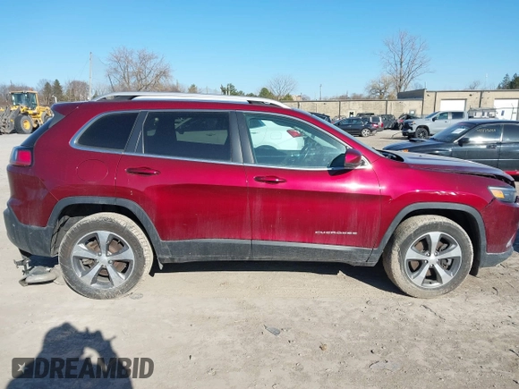 2020 Jeep Cherokee Limited with VIN 1C4PJMDNXLD555396, listed as a IAAI auction lot 41839372 with 36,078 mi miles. Bid and sale history available at carsss.com. Image 12.