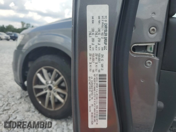 2013 Dodge Journey SXT with VIN 3C4PDDBG3DT507553, listed as a Copart auction lot 62889505 with 179,388 mi miles and Clean title. Bid and sale history available at DreamBid. Image 14.