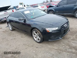 2014 Audi A5 Premium Plus with VIN WAULFAFR5EA055999, listed as a IAAI auction lot 41138708 with 85,268 mi miles and . Bid and sale history available at DreamBid. Image 1.