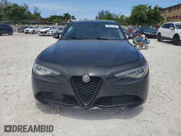 2020 Alfa Romeo Giulia with VIN ZARFAMAN4L7623860, listed as a Copart auction lot 59011605 with 72,080 mi miles and Non repairable. Bid and sale history available at DreamBid. Image 5.