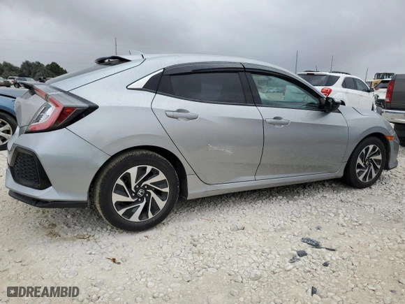 2017 Honda Civic Hatchback LX with VIN SHHFK7H26HU212285, listed as a Copart auction lot 78268384 with 73,857 mi miles and Salvage Title. Bid and sale history available at carsss.com. Image 3.