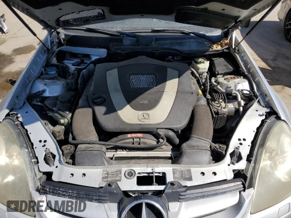2007 Mercedes-Benz SLK-Class 3.0L with VIN WDBWK54F37F154451, listed as a Copart auction lot 77762834 with 132,496 mi miles and Salvage Title. Bid and sale history available at carsss.com. Image 11.