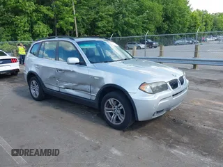 2006 BMW X3 3.0i z VIN WBXPA93436WD25154, wystawiony jako IAAI lot #42224497 z przebiegiem 187 989 mil mil oraz . Historia ofert i sprzedaży dostępna na DreamBid. Obrazek 1.