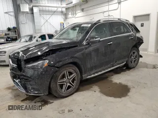2024 Mercedes-Benz GLE 450 with VIN 4JGFB5KB1RB004832, listed as a Copart auction lot 88415395 with 14,489 mi miles and Salvage title. Bid and sale history available at DreamBid. Image 1.