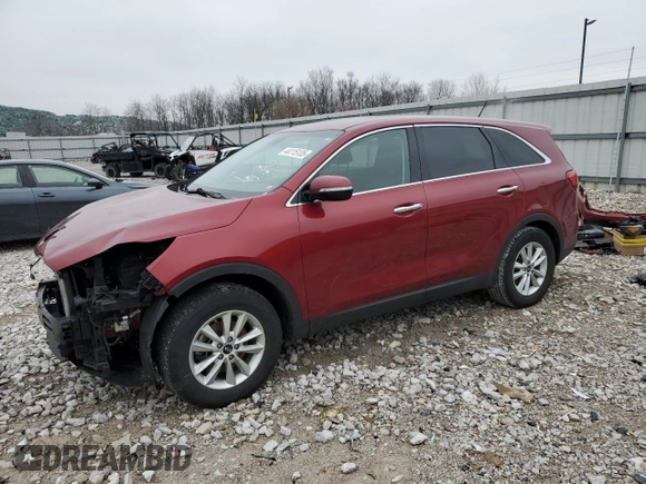 2020 Kia Sorento L with VIN 5XYPG4A39LG682627, listed as a Copart auction lot 44115135 with 114,995 mi miles and Salvage Title. Bid and sale history available at DreamBid. Image 1.